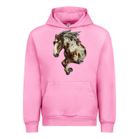 Fuchsia Pink Mustang Horse Urban Hoodie - LillyAllenDesigns