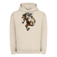 Pigment French Oak Mustang Horse Urban Hoodie - LillyAllenDesigns
