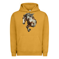 Pigment Peanut Butter Mustang Horse Urban Hoodie - LillyAllenDesigns
