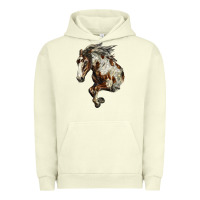 Pigment Pistachio Mustang Horse Urban Hoodie - LillyAllenDesigns