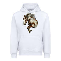 White Mustang Horse Urban Hoodie - LillyAllenDesigns