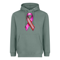 Sage Breast Cancer Ribbon American Football Heavyweight Hoodie - texasbilliewilder