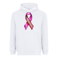 White Breast Cancer Ribbon American Football Heavyweight Hoodie - texasbilliewilder