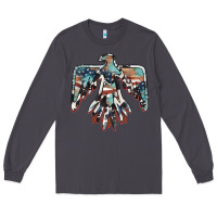 Smoke American flag thunderbird Long Sleeve Tee - BarkalooDesign
