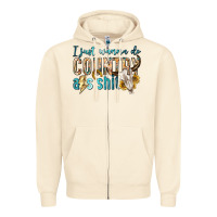 Sandshell i just wanna do country Zipper Hoodie - texasbilliewilder