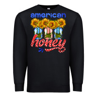 Black american honey sunflower mason jar Premium Sweatshirt - HRA Design Shop