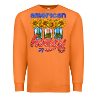 Carrot american honey sunflower mason jar Premium Sweatshirt - HRA Design Shop