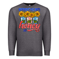 Charcoal Heather american honey sunflower mason jar Premium Sweatshirt - HRA Design Shop