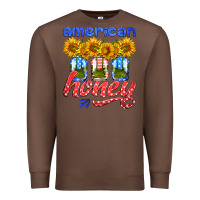 Chestnut american honey sunflower mason jar Premium Sweatshirt - HRA Design Shop