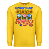 Lemon american honey sunflower mason jar Premium Sweatshirt - HRA Design Shop