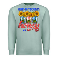 Seafoam american honey sunflower mason jar Premium Sweatshirt - HRA Design Shop