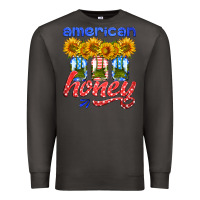 Smoke american honey sunflower mason jar Premium Sweatshirt - HRA Design Shop