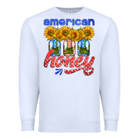 White american honey sunflower mason jar Premium Sweatshirt - HRA Design Shop