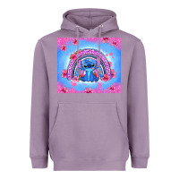 Lavender stitch rainbow Heavyweight Hoodie - Zillion Design Studio