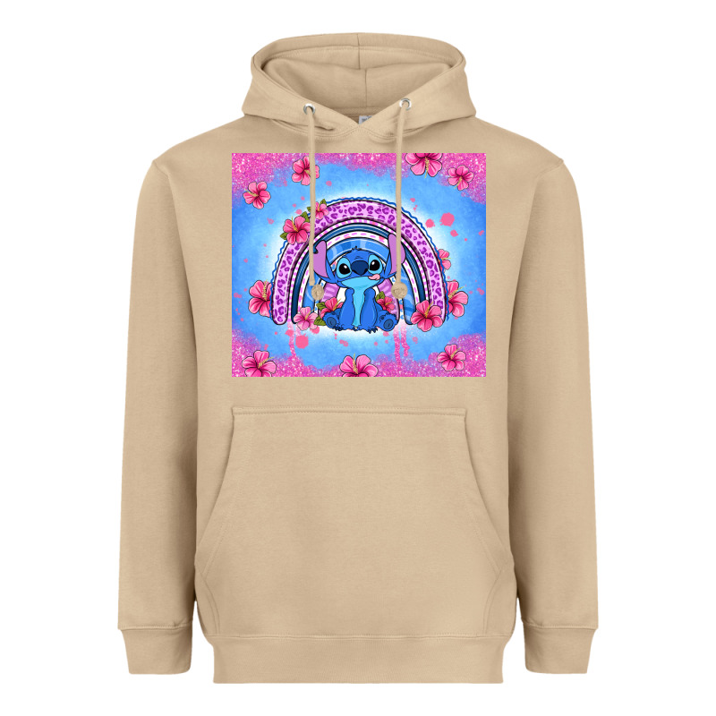 Stitch Rainbow Heavyweight Hoodie by Zillion Design Studio | Teevron
