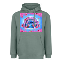 Sage stitch rainbow Heavyweight Hoodie - Zillion Design Studio