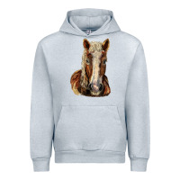 Heather Grey Belgian Horse Urban Hoodie - LillyAllenDesigns