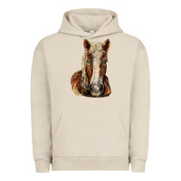 Pigment French Oak Belgian Horse Urban Hoodie - LillyAllenDesigns