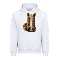 White Belgian Horse Urban Hoodie - LillyAllenDesigns