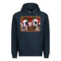 Navy christmas heifers Premium Hoodie - Jasminsmagicworld