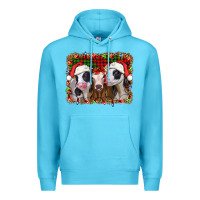 Ocean Blue christmas heifers Premium Hoodie - Jasminsmagicworld