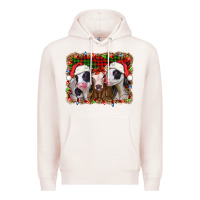 Pale Pink christmas heifers Premium Hoodie - Jasminsmagicworld