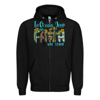 Black in oceans deep faith will stand Zipper Hoodie - texasbilliewilder