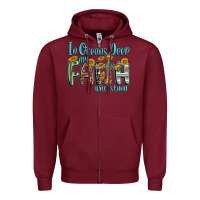 Burgundy in oceans deep faith will stand Zipper Hoodie - texasbilliewilder