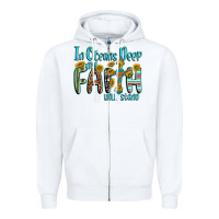 White in oceans deep faith will stand Zipper Hoodie - texasbilliewilder