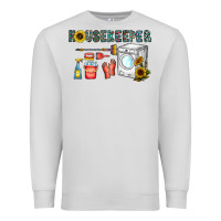 Dove Grey housekeeper Premium Sweatshirt - CowhideDigitalArt