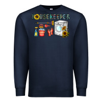 Navy housekeeper Premium Sweatshirt - CowhideDigitalArt