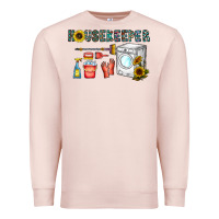 Pale Pink housekeeper Premium Sweatshirt - CowhideDigitalArt
