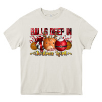 Cream balls deep in christmas spirit Heavy Core Tee - CowhideDigitalArt