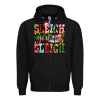 Black sleigh girl sleigh Zipper Hoodie - Zillion Design Studio