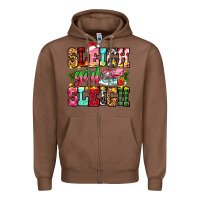 Chestnut sleigh girl sleigh Zipper Hoodie - Zillion Design Studio