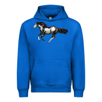 Cobalt American Paint Horse Urban Hoodie - LillyAllenDesigns