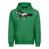 Emerald American Paint Horse Urban Hoodie - LillyAllenDesigns