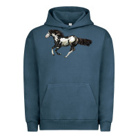 Pigment Midnight Navy American Paint Horse Urban Hoodie - LillyAllenDesigns