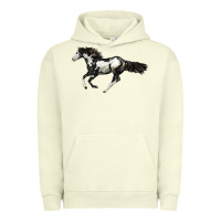 Pigment Pistachio American Paint Horse Urban Hoodie - LillyAllenDesigns