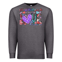 Charcoal Heather let all that you do be done in love Premium Sweatshirt - RacoonDesign