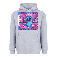 Heather Grey stitch ohana Heavyweight Hoodie - Zillion Design Studio