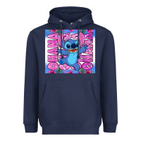 Navy stitch ohana Heavyweight Hoodie - Zillion Design Studio