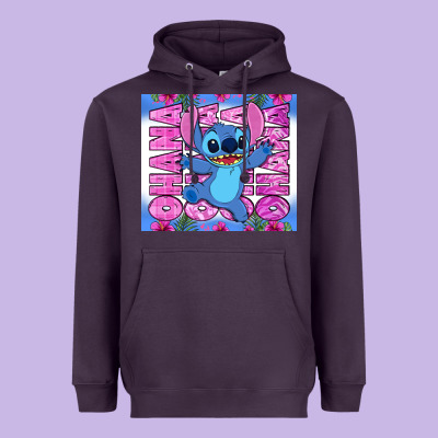 Stitch Ohana Heavyweight Hoodie Designed By Zillion Design Studio