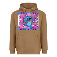 Toasted Coconut stitch ohana Heavyweight Hoodie - Zillion Design Studio