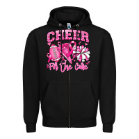 Black cheer for the cure american football Zipper Hoodie - RanaPortraitStore