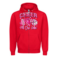 Red cheer for the cure american football Zipper Hoodie - RanaPortraitStore