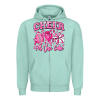 Seafoam cheer for the cure american football Zipper Hoodie - RanaPortraitStore