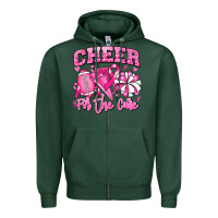 Sports Green cheer for the cure american football Zipper Hoodie - RanaPortraitStore