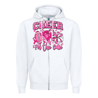 Cheer For The Cure American Football Zipper Hoodie | Teevron