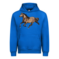Cobalt Missouri Fox Trotter horse Urban Hoodie - LillyAllenDesigns